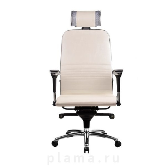 Офисное кресло кожаное белое Metta K-3.02 Samurai K-3.02 Белый Лебедь