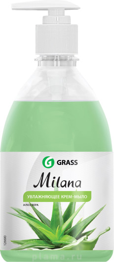 Жидкое мыло Grass Milana крем-мыло с дозатором, алое вера, 500 мл