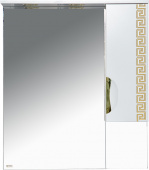Зеркало-шкаф Misty Престиж 80 R золотая патина